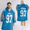 Lions Hutchinson 97 Football Unisex Blanket Hoodie