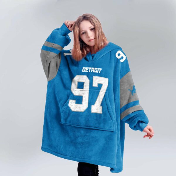 Lions Hutchinson 97 Football Unisex Blanket Hoodie