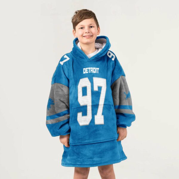 Lions Hutchinson 97 Football Unisex Blanket Hoodie