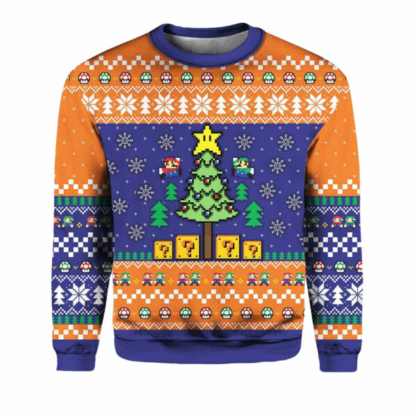 Mario Ugly Christmas Sweater 1