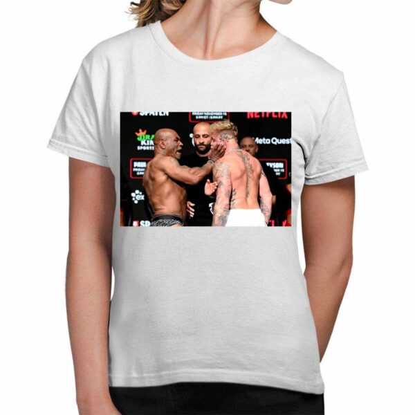 Mike Tyson Slaps Jake Paul Shirt