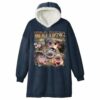 Moo Deng Hippo Meme Blanket Hoodie