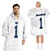 Nittany Lions 1 Football Unisex Blanket Hoodie