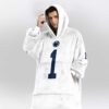 Nittany Lions 1 Football Unisex Blanket Hoodie 3