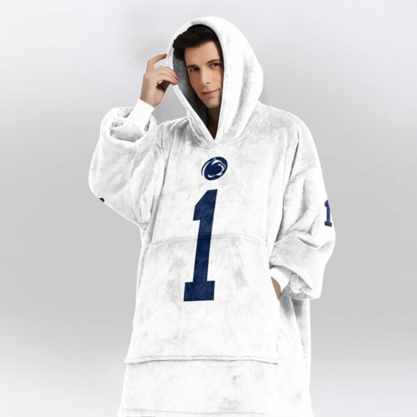 Nittany Lions 1 Football Unisex Blanket Hoodie 3