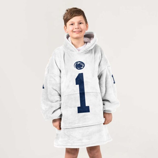 Nittany Lions 1 Football Unisex Blanket Hoodie 5