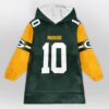 Packers Love 10 Football Unisex Blanket Hoodie