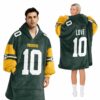 Packers Love 10 Football Unisex Blanket Hoodie