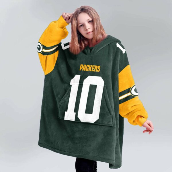 Packers Love 10 Football Unisex Blanket Hoodie