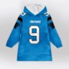 Panthers 9 Young Football Unisex Blanket Hoodie 1