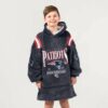 Patriots Brady 12 Football Unisex Blanket Hoodie