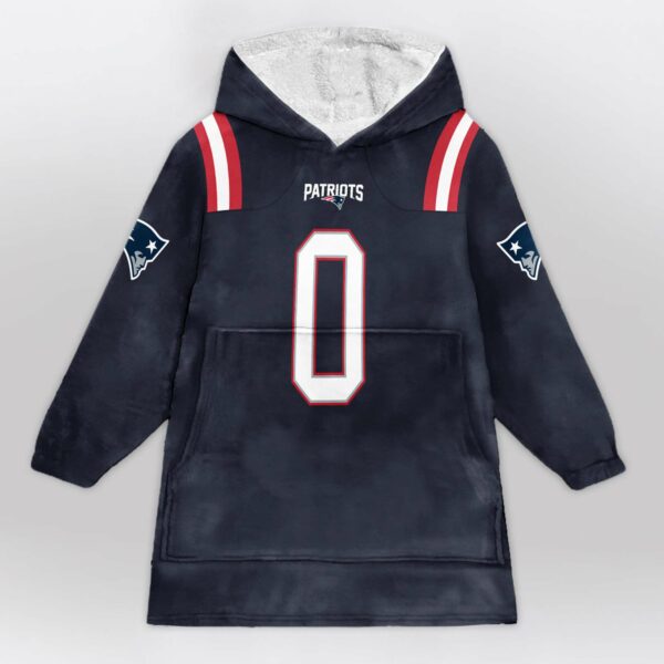 Patriots Gonzalez 0 Football Unisex Blanket Hoodie 1