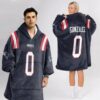 Patriots Gonzalez 0 Football Unisex Blanket Hoodie 2