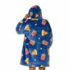 Pizza And Chips Hooded Blanket