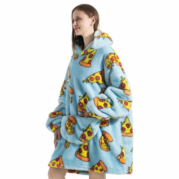 Pizza Wearable Blanket Hoodie