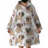 Pug Love Blanket Hoodie