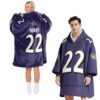 Ravens 22 Herry Football Unisex Blanket Hoodie