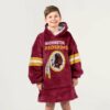 Redskins 5 Daniels Football Unisex Blanket Hoodie