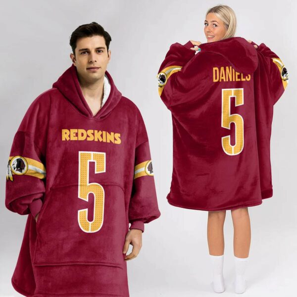 Redskins Daniels 5 Football Unisex Blanket Hoodie 2