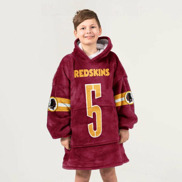 Redskins Daniels 5 Football Unisex Blanket Hoodie