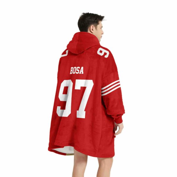 SF 49ers Bosa 97 Football Unisex Blanket Hoodie