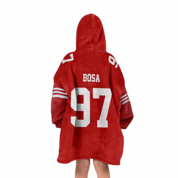 SF 49ers Bosa 97 Football Unisex Blanket Hoodie