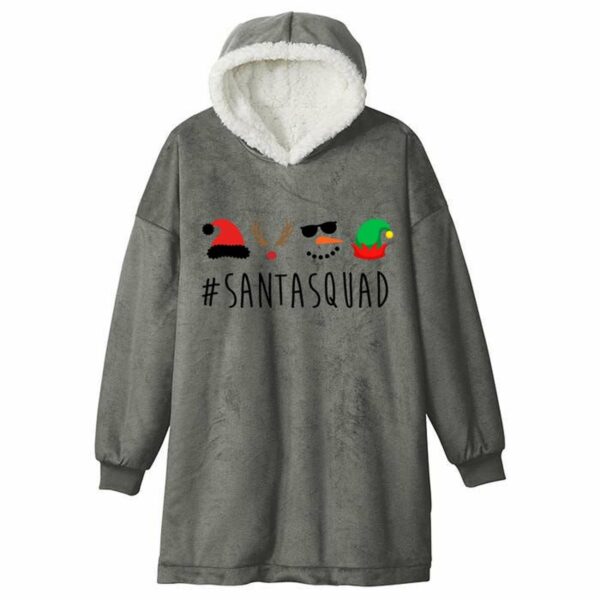 Santa Squad Blanket Hoodie