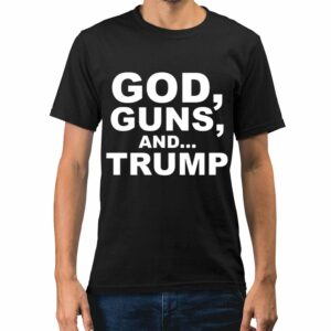 Scott Presler Wearing God Guns And Trump Shirt