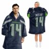 Seahawks Metcalf 14 Football Unisex Blanket Hoodie