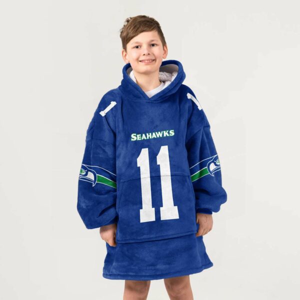 Seahawks Smith Njigba 11 Football Unisex Blanket Hoodie