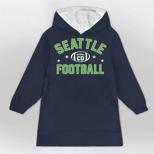 Seattle Football Blanket Hoodie 1