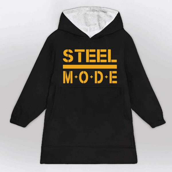 Steel Mode Football Blanket Hoodie 1