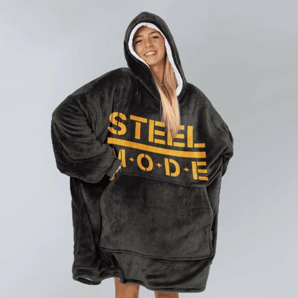 Steel Mode Football Blanket Hoodie 2