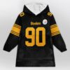 Steelers 90 Watt Football Blanket Hoodie 1