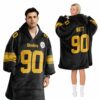 Steelers 90 Watt Football Blanket Hoodie