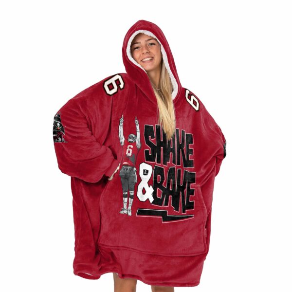 Tampa Bay Shake And Bare Mayfield 6 Football Unisex Blanket Hoodie