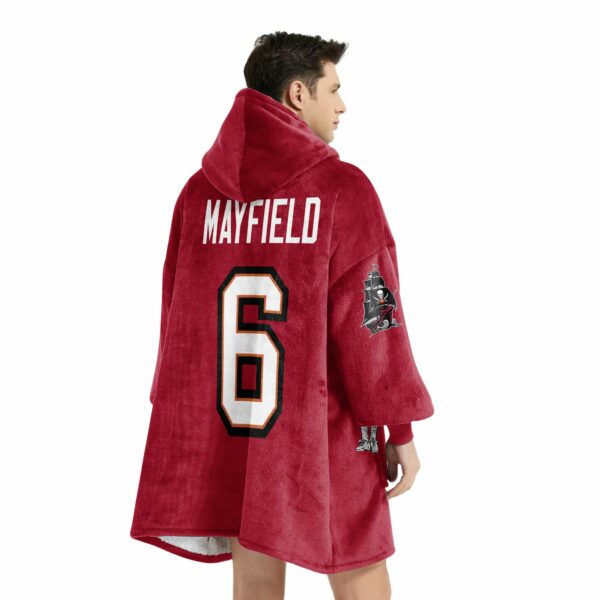 Tampa Bay Shake And Bare Mayfield 6 Football Unisex Blanket Hoodie