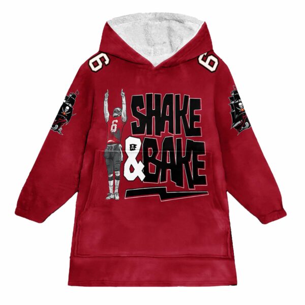 Tampa Bay Shake And Bare Mayfield 6 Football Unisex Blanket Hoodie