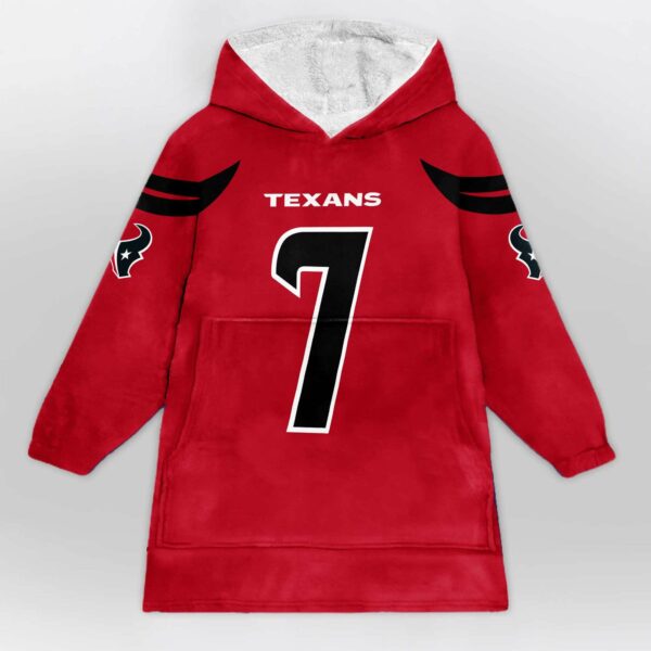 Texans 7 Stroud Football Unisex Blanket Hoodie