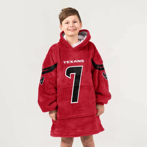 Texans 7 Stroud Football Unisex Blanket Hoodie