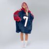 Texans C J Stroud 7 Football Unisex Blanket Hoodie 2