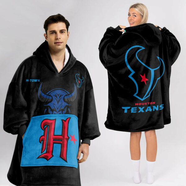 Texans Football Unisex Blanket Hoodie