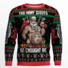 Too Many Idiots Not Enough Axes Ugly Christmas Sweater