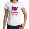 Trump Won 47th President Ballot Map Shirt