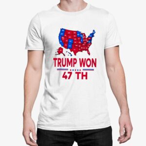 Trump Won 47th President Ballot Map Shirt