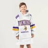 Vikings 18 Jeffersun Football Blanket Hoodie