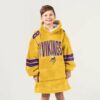 Vikings 18 Jeffersun Football Unisex Blanket Hoodie