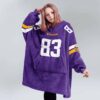 Vikings Nailor 83 Football Unisex Blanket Hoodie