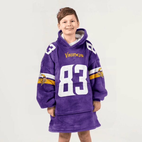 Vikings Nailor 83 Football Unisex Blanket Hoodie