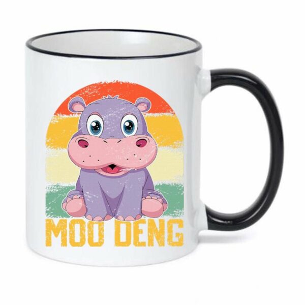 Vintage Baby Hippo Moo Deng Mug